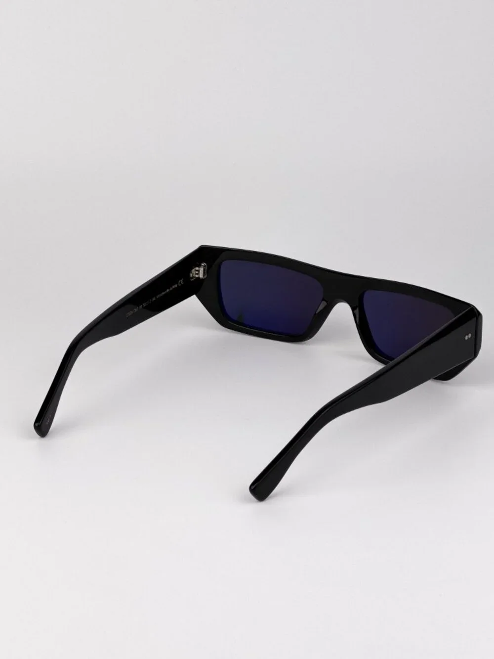 Cutler and Gross CGSN1367 003 Sunglasses – Red on Black Rectangle Acetate Frame